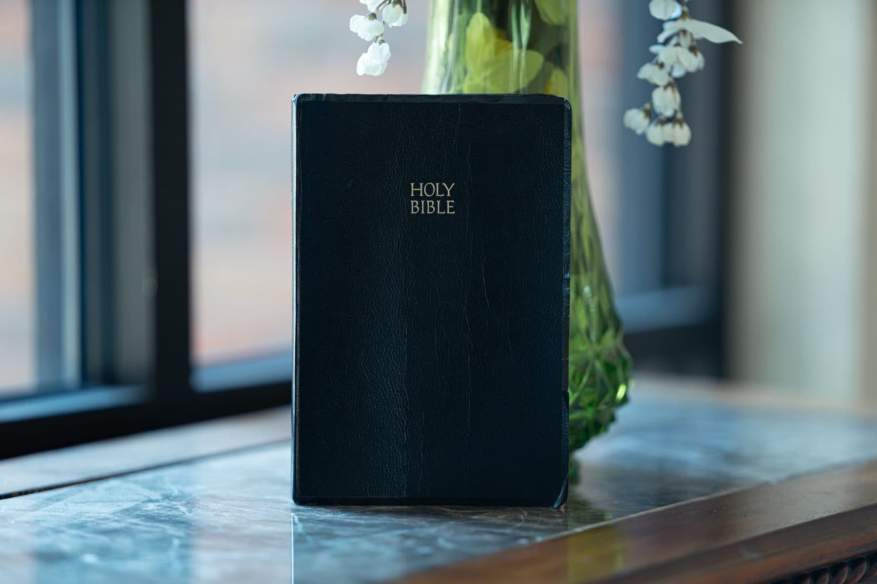 An open Bible — the inspired, authoritative Word of God